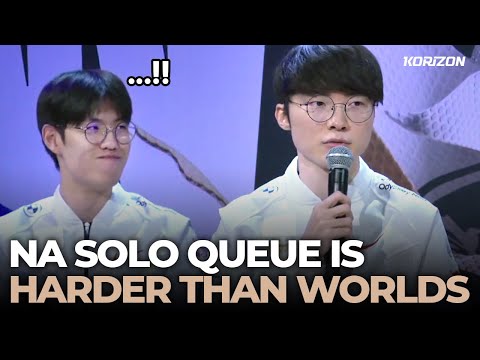 Faker: NA SoloQ is harder than Worlds, LCS has hope 🙏🙏