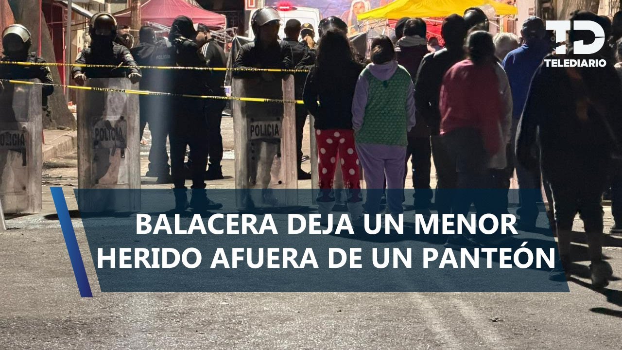 Matan a 2 hombres que vendían micheladas afuera de panteón en Coyoacán; menor de edad resultó herido