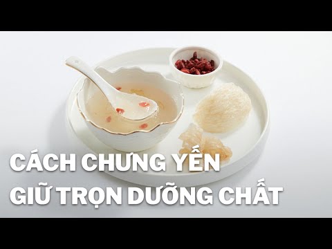 CÁCH CHƯNG YẾN SÀO giữ trọn dưỡng chất với táo đỏ đường phèn