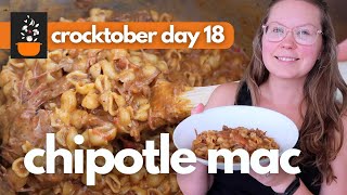 Crocktober Day 18: High-Protein Chipotle Shredded Beef Taco Mac | Slow Cooker Comfort Food