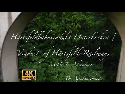 Viaduct of Härtsfeld-Railways / "Schättere-Viadukt" /  Best Viaduct of South Germany / 4K Full UHD