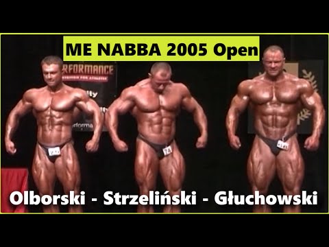 Mistrzostwa Europy w Kulturystyce  - NABBA - 2005. Głuchowski, Strzeliński, Olborski.