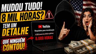 Youtube vai ficar mais difícil de monetizar mas eu mostrei que é ilusão (8 MIL HORAS)