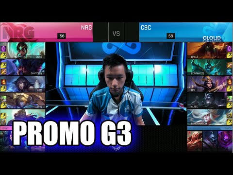 NRG vs C9C (Cloud 9 Challenger) | Game 3 S7 NA LCS Spring 2017 Promotion Tournament | NRG vs C9C G3