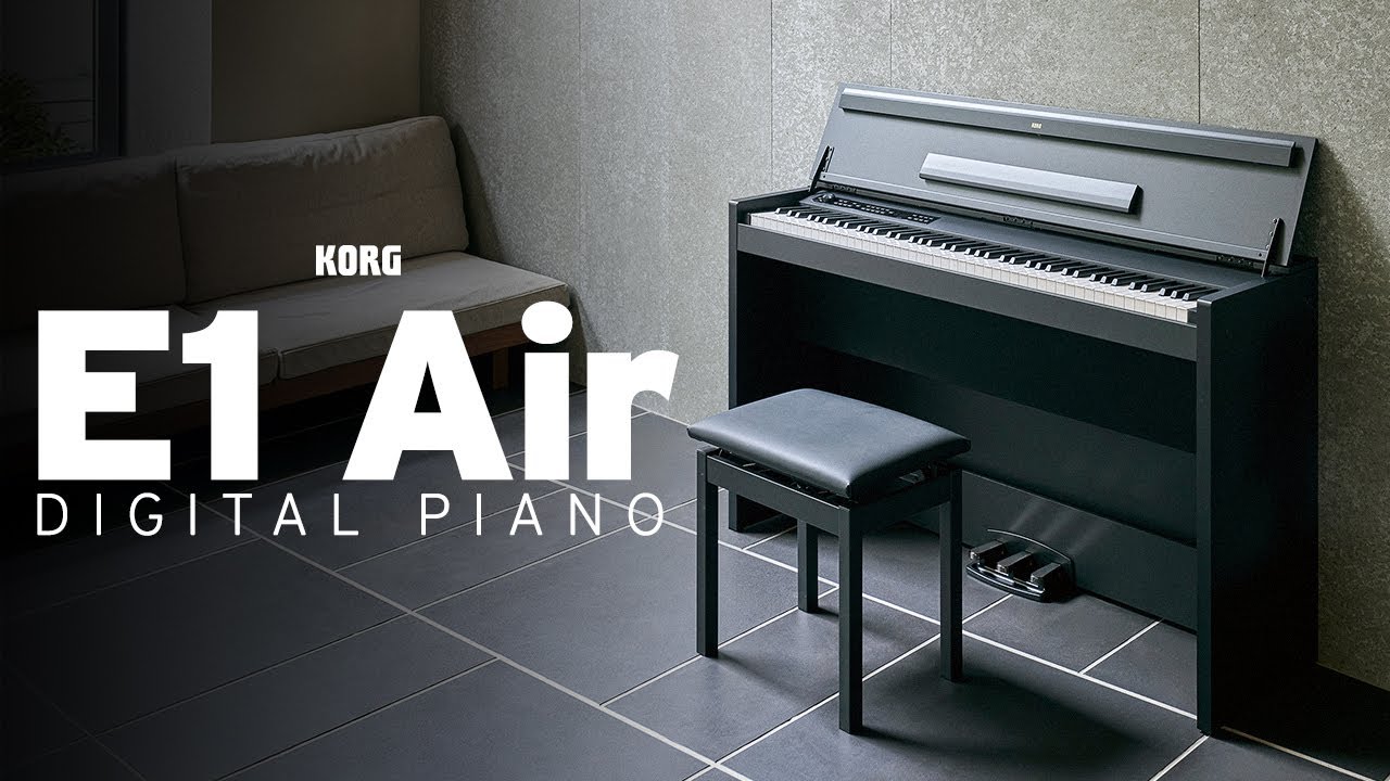 Korg E1 AIR 88-Note Digital Piano - Black (Made in Japan)