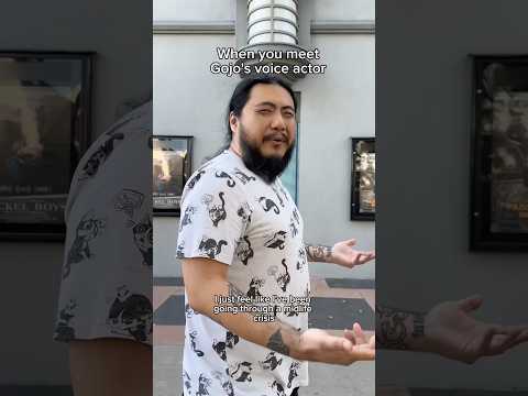 When you meet Gojo's voice actor #kaijitang #gojosatoru #jjk #jujutsukaisen #anime #voiceactor