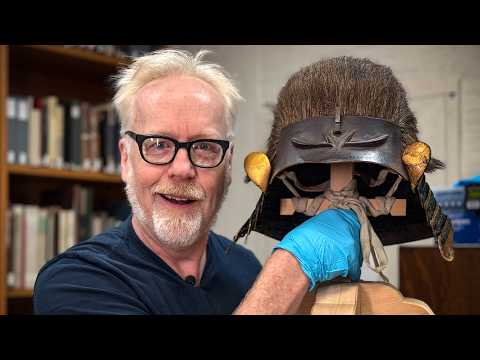 Adam Savage Tours "Strange" Samurai Helmets! (at @metmuseum)