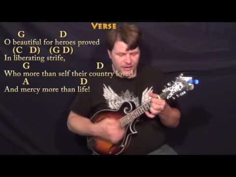 America the Beautiful - Mandolin Cover Lesson in G with Chords/Lyrics