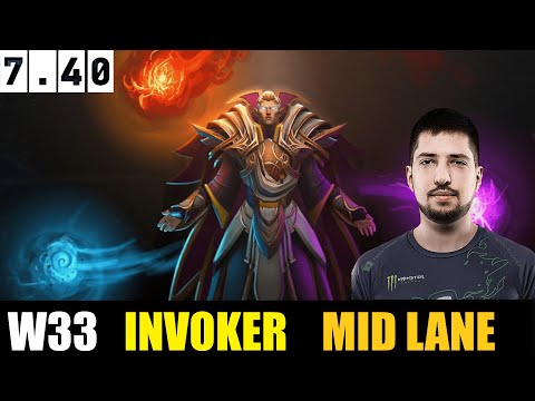 🤯W33 [IVOKER] MID 7.40 - DOTA 2 HIGHEST MMR MATCH#dota2  #dota2gameplay  #w33