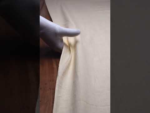Plain Cream Pure Khadi 142 GSM Handwoven Fabric — video