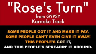 "Rose's Turn" (Karaoke) – Gypsy (Ethel Merman Version) | Lyrics on Screen