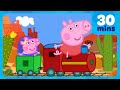George Pig Ride The Mini Stream Train Evie S First Train Ride ️ Peppa Pig Full Episodes 30 Mins