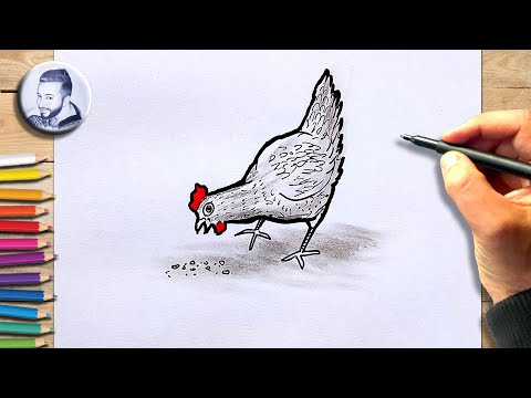 Tuto dessiner une poule très facile apprendre à dessiner une poule pas à pas