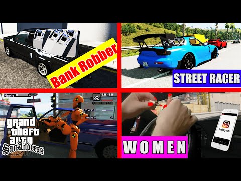 BeamNG.DRIVE - Types of Drivers  #1