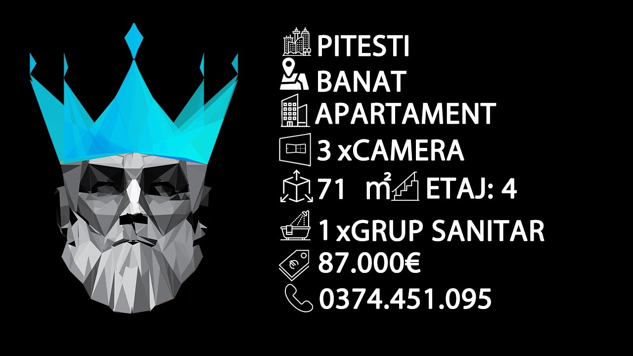 Tur video Apartament cu 3 camere decomandat | 71 m.p | Mobilat si Utilat | Zona BANAT 