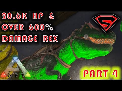 ARK HOW TO BREED SUPER DINOS (PART 5) - MUTATED REXES WITH OVER 20K HP & OVER 600% DAMAGE