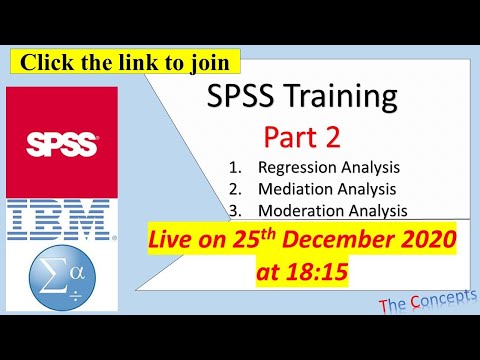 SPSS Training Part 2: # Mediation and Moderation Explained: Hayes Model 1 and 4