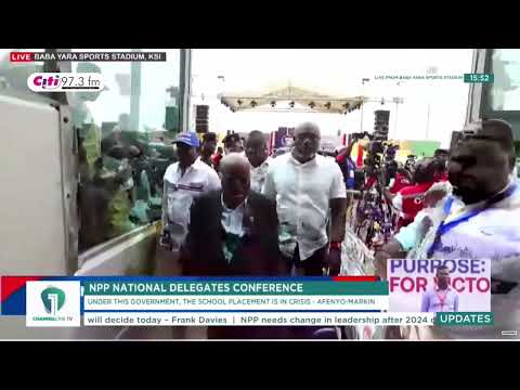 Former President Akufo-Addo Arrives at NPP National Delegates Conference
