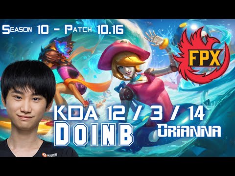 FPX Doinb ORIANNA vs RYZE Mid - Patch 10.16 KR Ranked