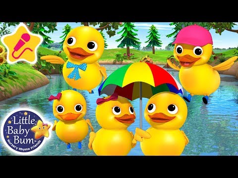 Five Little Ducks | KARAOKE for Kids + More Nursery Rhymes &amp; Kids Songs | Little Baby Bum