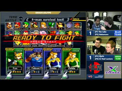 FPVI Doubles - The Lake & Nakamaru Vs. Eljefe & DJ Red Lantern - SSBM Pools - Smash Melee