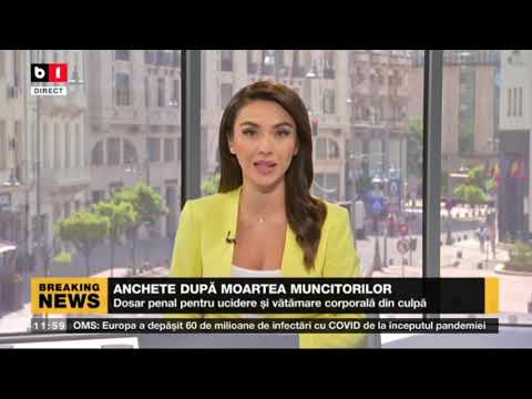 STIRI B1 ORA 12.00 DIN 3 AUG 2021 CU ANETA SANGEORZAN - EXPLOZIE PUTERNICA LA SEDIUL IGSU BUCURESTI