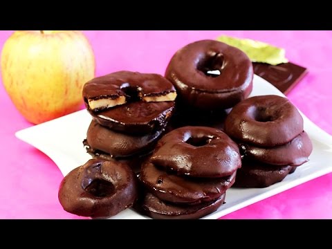 SCHOKOLIERTE APFELRINGE