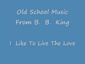 B.  B. King - I Like To Live The Love