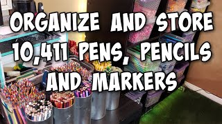 I Organized And Stored 10,411 Pens, Pencils And Markers