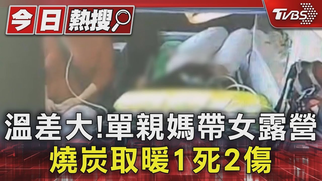 溫差大!單親媽帶女露營 燒炭取暖1死2傷