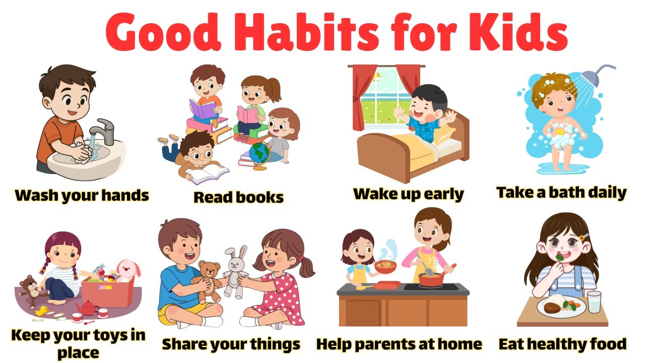 30 Good Habits for Kids | Daily Good Habits | Good Manners for Children