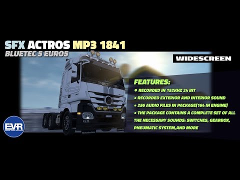 Engine Voice Records - SFX Actros MP3 1841 Bluetec5 Euro5  SOUND by EVR - review