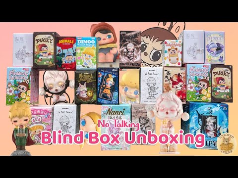 41 minutes of Pop Mart Blind Box ASMR | Relaxing No Talking | Mystery Surprise Toys Unboxing