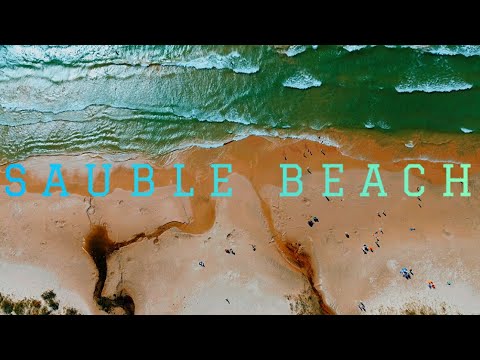 DRONE VIEW ||SAUBLE BEACH 🌊 CANADA|| (DJI MINI 3 PRO) @DJI #djimini3pro #canada