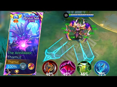 META THAMUZ NEW COOLDOWN BUILD LIFESTEAL AND HACK DAMAGE IS TOTALLY BROKEN!|THAMUZ BEST BUILD 2026