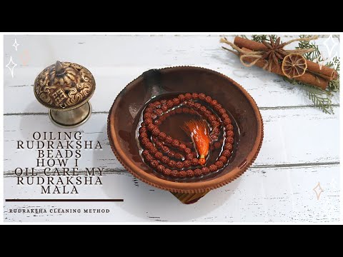 How I Oil Care My Rudraksha Mala | Rudraksha Cleaning Method |Oiling Rudraksha Beads -Blissful Life