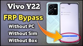Vivo Y22 Frp Unlock | Vivo Y22 Ka Frp Lock Kaise Tode | How To Bypass Frp Android 12