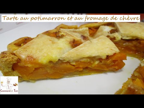 Tarte au potimarron et au fromage de chèvre
