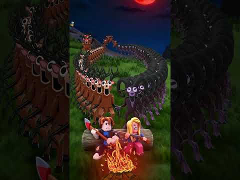 99 Nights In The Forest  DEER VS BEAR #minecraft #memes #funny