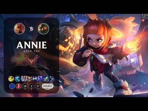 Annie Top vs Nautilus - EUW Grandmaster Patch 13.4