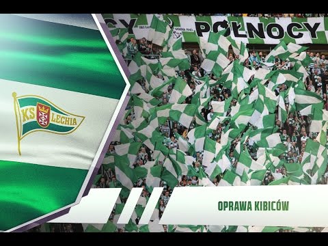 Oprawa i doping kibiców Lechii Gdańsk w meczu z Piastem