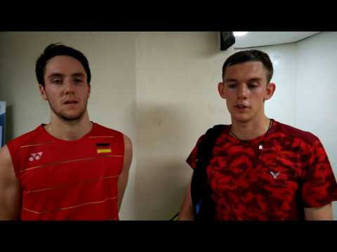 2016 Korea Open MD 1st round Germany  Mark LAMSFUSS / Marvin Emil SEIDEL (German interview)