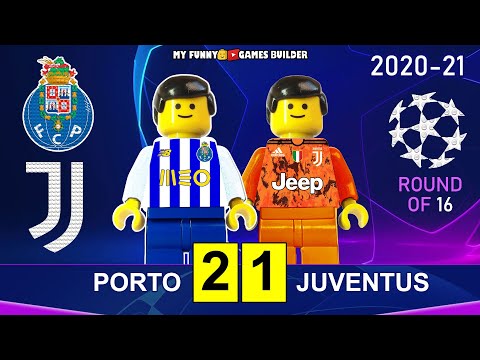 Porto vs Juventus 2-1 • Champions League 2021 • All Goals Highlights Porto Juve Lego Football