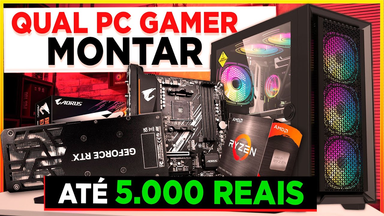 Montamos PC GAMER Perfeito (Até 5.000 Reais) Rodar TUDO!!! Warzone, GTA RP, Fortnite...