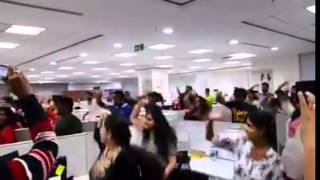 Daily 5 minutes dance before starting the work, Accenture Mumbai