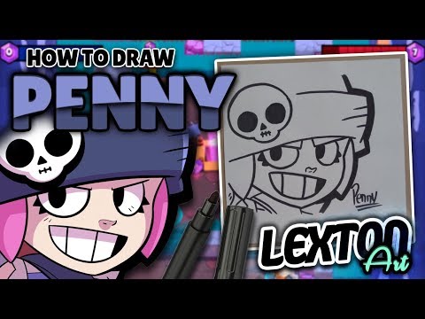 How To Draw PENNY - Brawl Stars // LextonArt