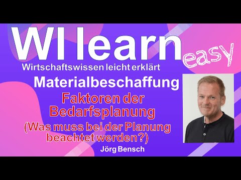 Materialbeschaffung: Beschaffungsplanung