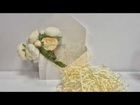 ОПТ 500 грамм Бумажный наполнитель (видео), 4мм смужка, цвет Ванильный - фото 1 - id-p1299524956