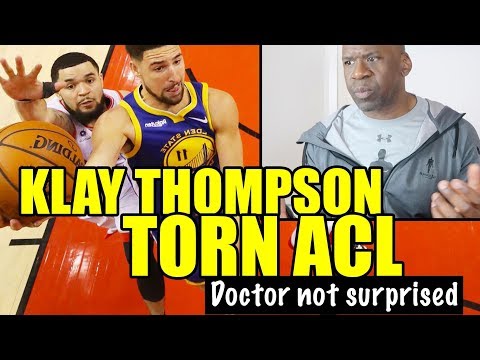 KLAY THOMPSON KNEE INJURY | DOCTOR REACTS “It was a torn ACL!" (not surprised) | DR. CHRIS Video