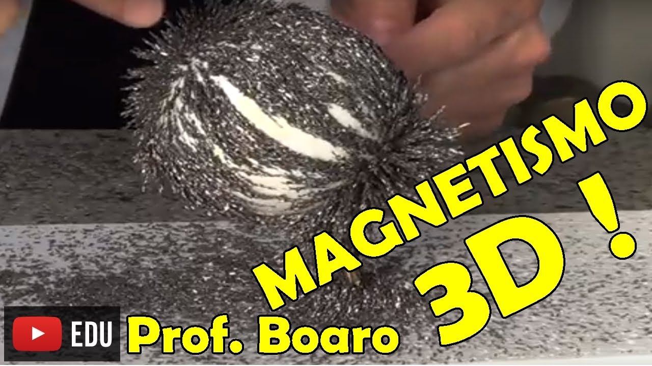 MAGNETISMO EM 3D - SIMULANDO O MAGNETISMO DA TERRA - EXPERIÊNCIA DE FÍSICA - Prof.  Boaro